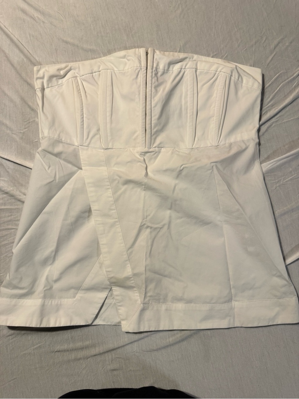 Allina Liu White Corset Tube Top – XS